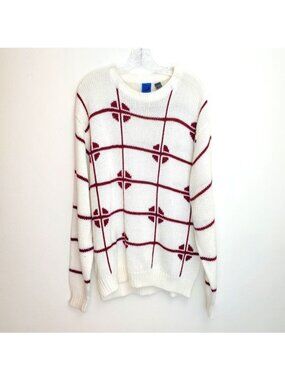 Vintage Gitano Men's knit sweater grid print